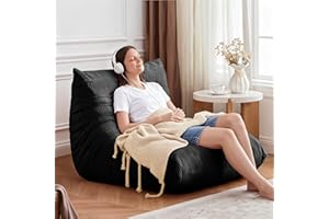 Bean Bag Chair for Adults - Large Bean Bag Chairs, Memory Foam Bean Bag with High-Rebound, Oversized Corduroy Boneless Chair,