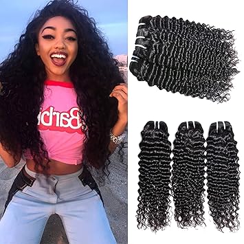 Iwish Hair Malaysian Deep Curly Virgin Hair Bundle Deals Deep Wave
