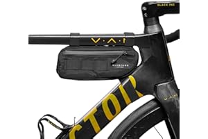 ALMSTHRE Compact Bike Frame Bag – Midnight Black | Weather-Resistant, Waterproof Zippers & Dual-Sided Access for Road, MTB, and Ebike Frames