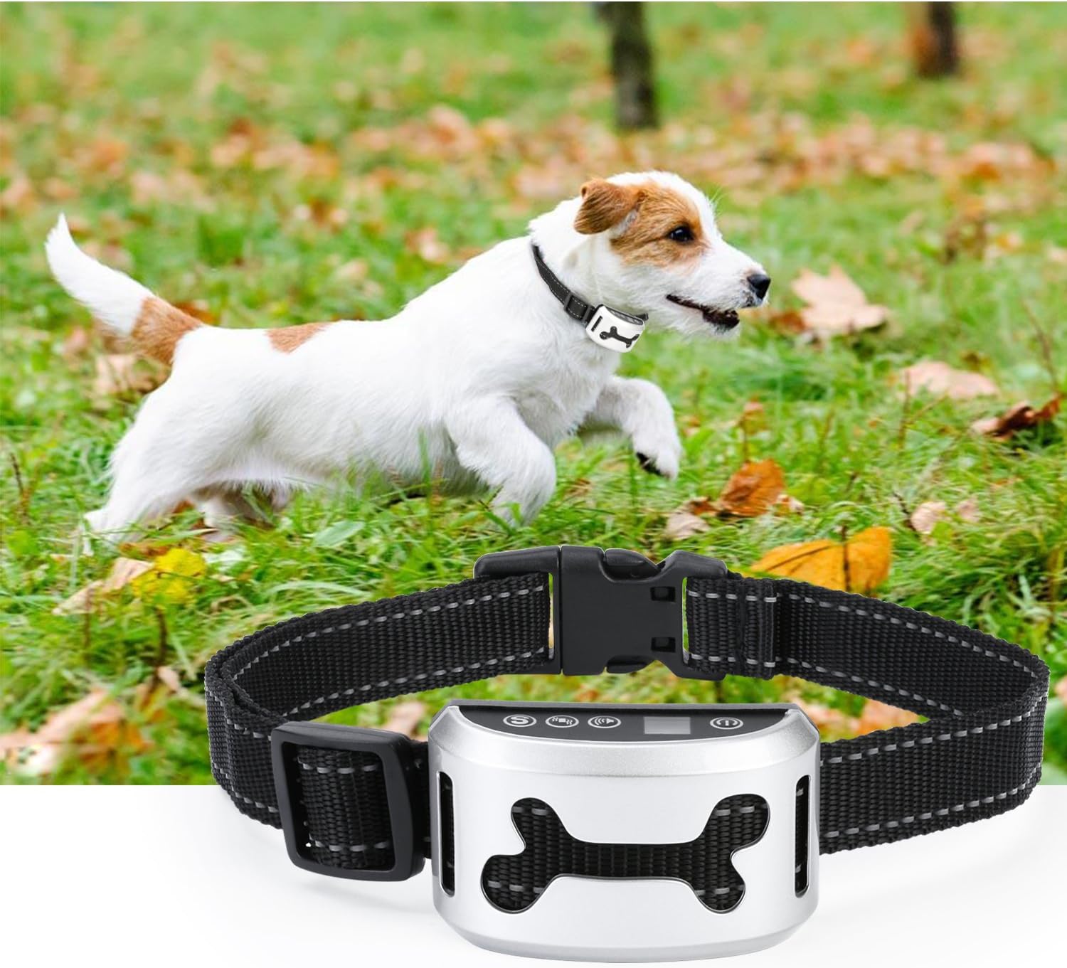 Aidodo Anti Bark Dog Training Collar Advanced Dog Stop Barking Collar 7 sensitivity levels Rechargeable Dog Training Collar Reliably Stops Dogs Barking Safely And Humanely for Small Medium Large Dogs