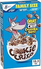 Cookie Crisp Breakfast Cereal, Chocolate Chip Cookie Taste, Made With Whole Grain, Family Size, 18.3 oz