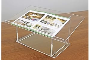 SIGNWORLD AMERICA Clear Acrylic Tabletop Podium/Lectern (23-1/2"W x 10-1/2"H x 14-1/4"D)