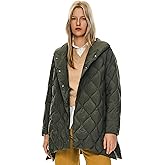 Orolay Women's Oversized Quilted Puffer Jacket Lightweight Insulated Casual Long Sleeve Padded Coat with Pockets