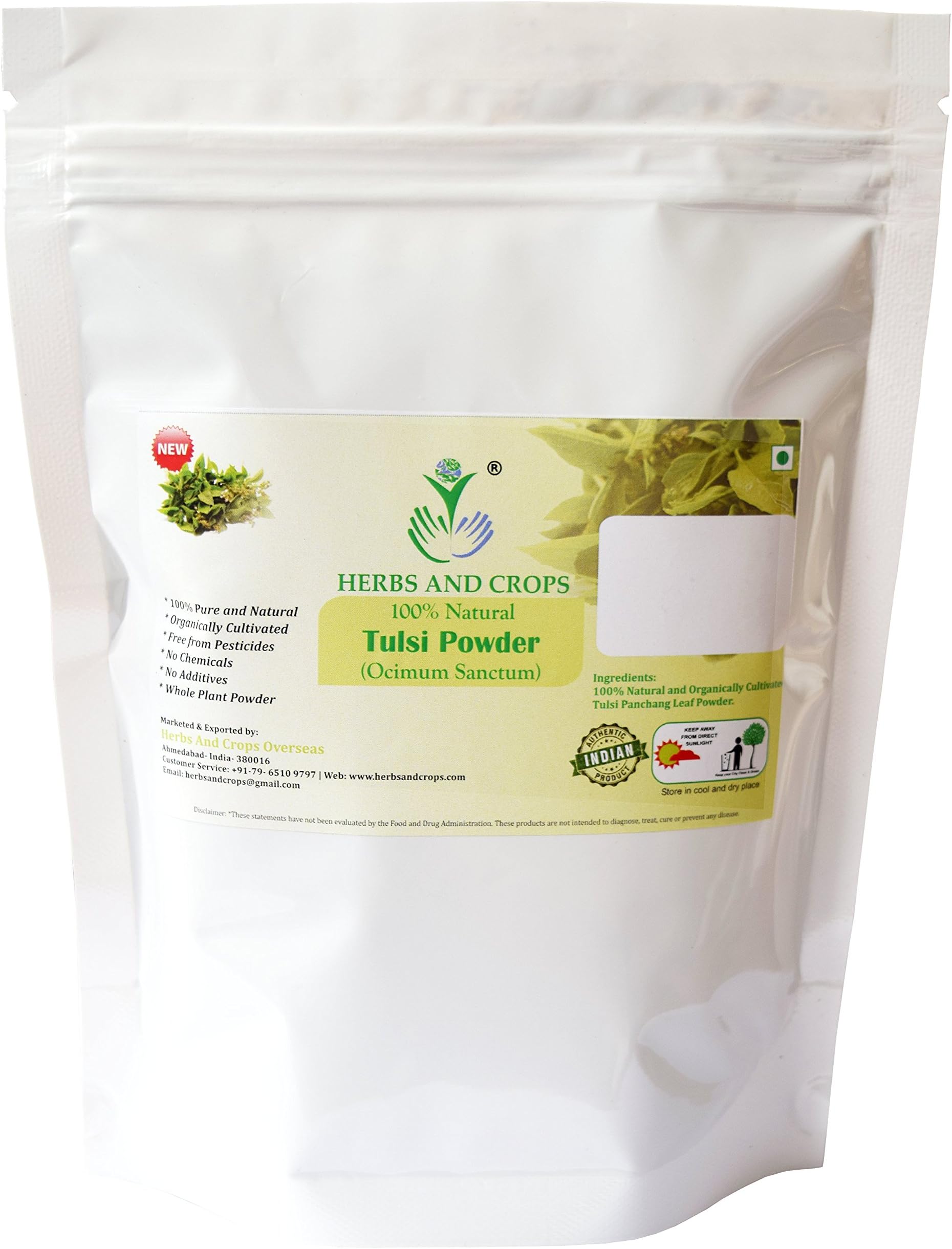 Herbs and Crops Natural Tulsi Powder 227 g