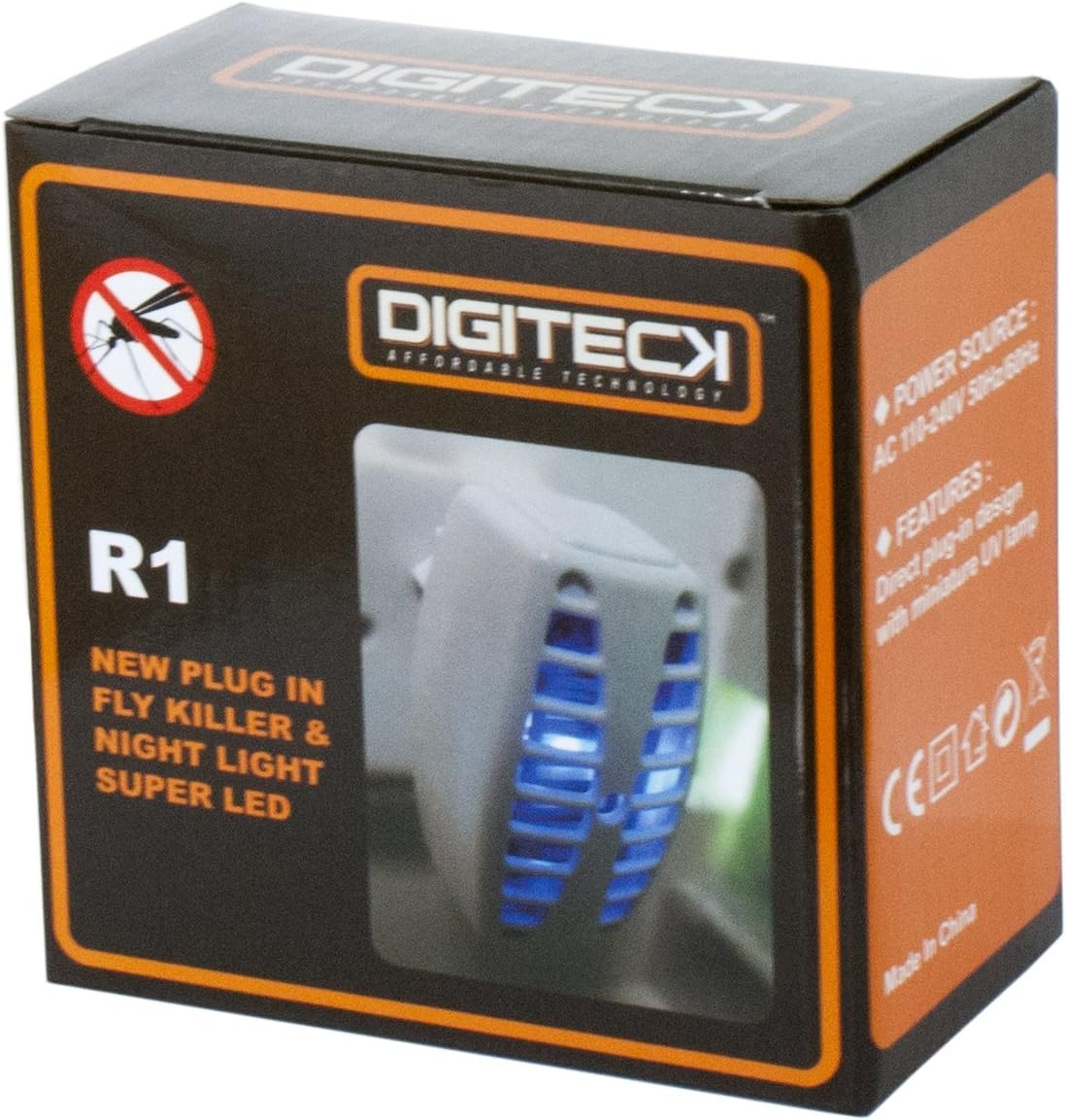Digiteck R1 PLUG IN FLY KILLER & NIGHT LIGHT SUPER LED INSECT, BUG, MOSQUITO, FLY UK/EU - Image 4