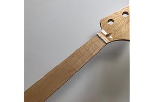 NETANCE Fretless Electric Bass guitar neck 20 Fret 34inch Maple fingerboard Gloss 4 String Nut 38mm