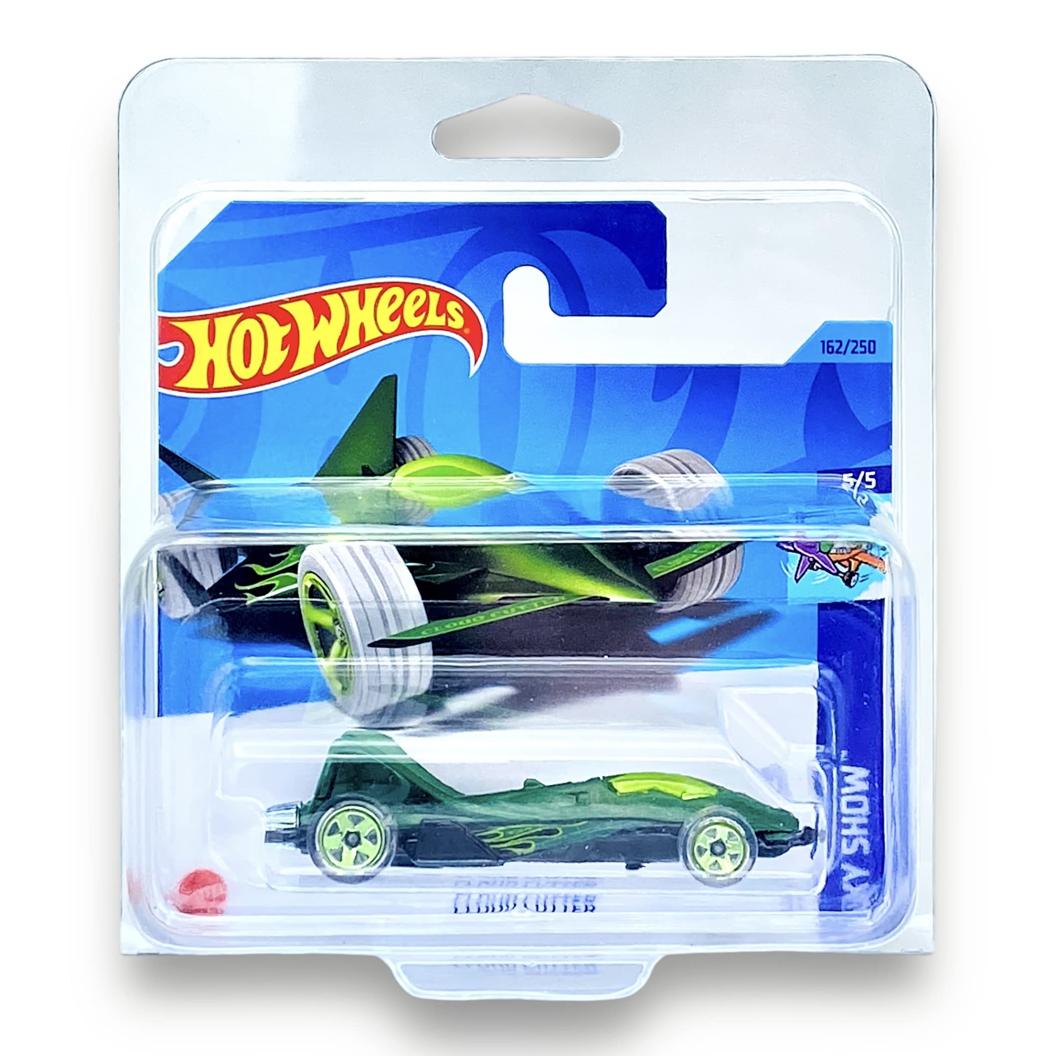 Hot Wheels Cloud Cutter (Green) 5/5 Sky Show - 2023-162/250 (Short Card) - COMES IN A KLAS CAR KEEPER PROTECTIVE COLLECTORS CASE - HKH92