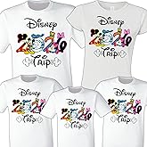 Family Matching Shirts for Disney, Family Shirts for Disney Trip Shirts for Family Trip Matching Custom Personalized Shirts Family Vacation 2026 Playeras para Viaje Familiar White