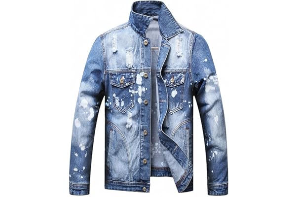 guys spliced denim trucker jacket without moletom com capuz