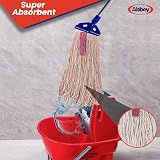 Abbey Kentucky Mop Heads Pack of 5 16oz Thick Cotton Yarn Replacement for Hard view 6