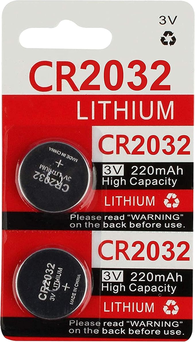 2Pack, NISSAN Remote Keyless Entry Key Fob Replacement Battery CR2032