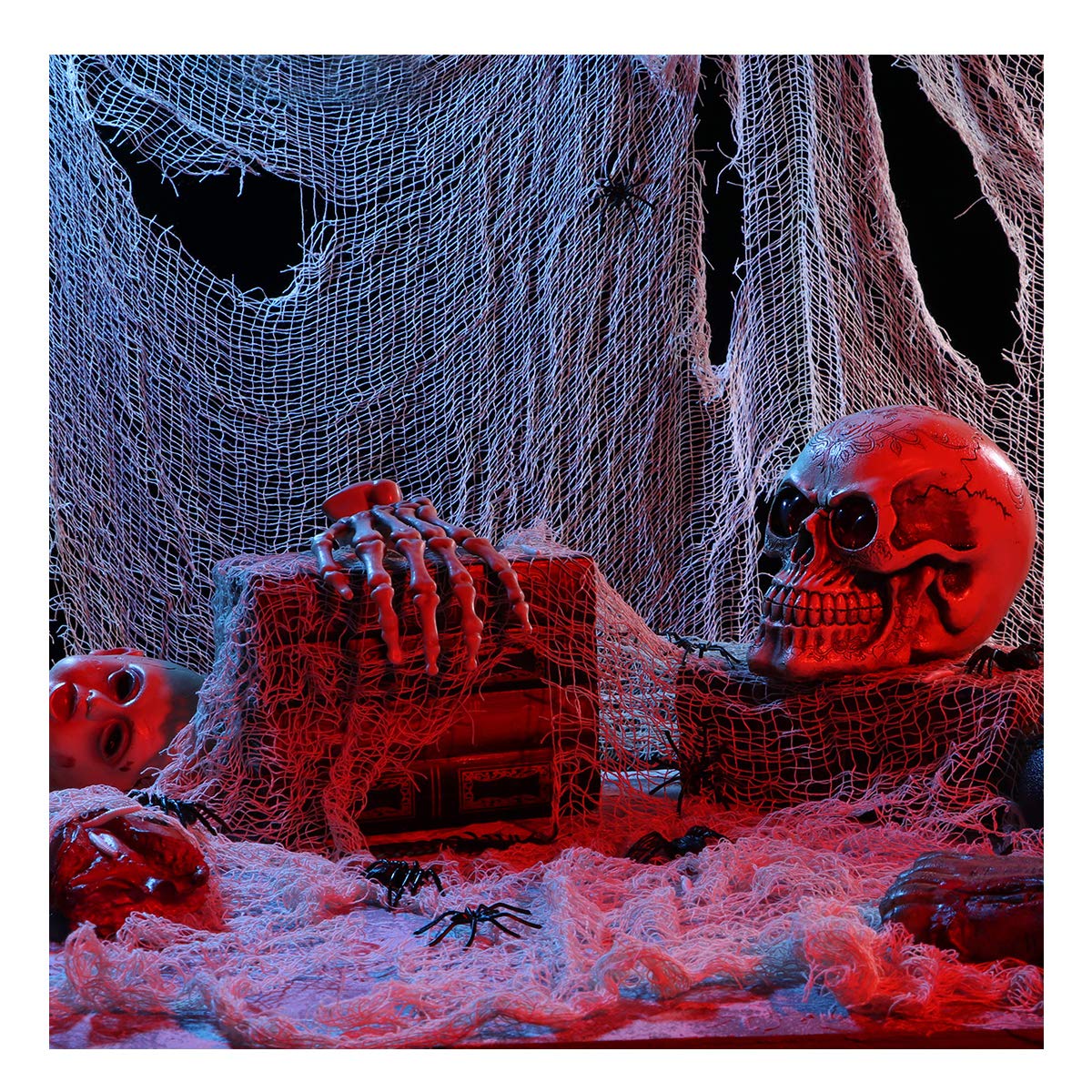 Vosarea 3 pcs Creepy Cloth Halloween Party Decorations Supplies Spooky Halloween Creepy White Cloth Fabric Scary Cloth Door Hanging , 30 X 72 Inch, White