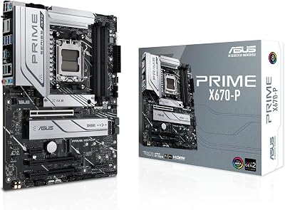 ASUS PRIME X670-P AMD X670 ATX Motherboard DDR5 USB4 2.5Gb Ethernet