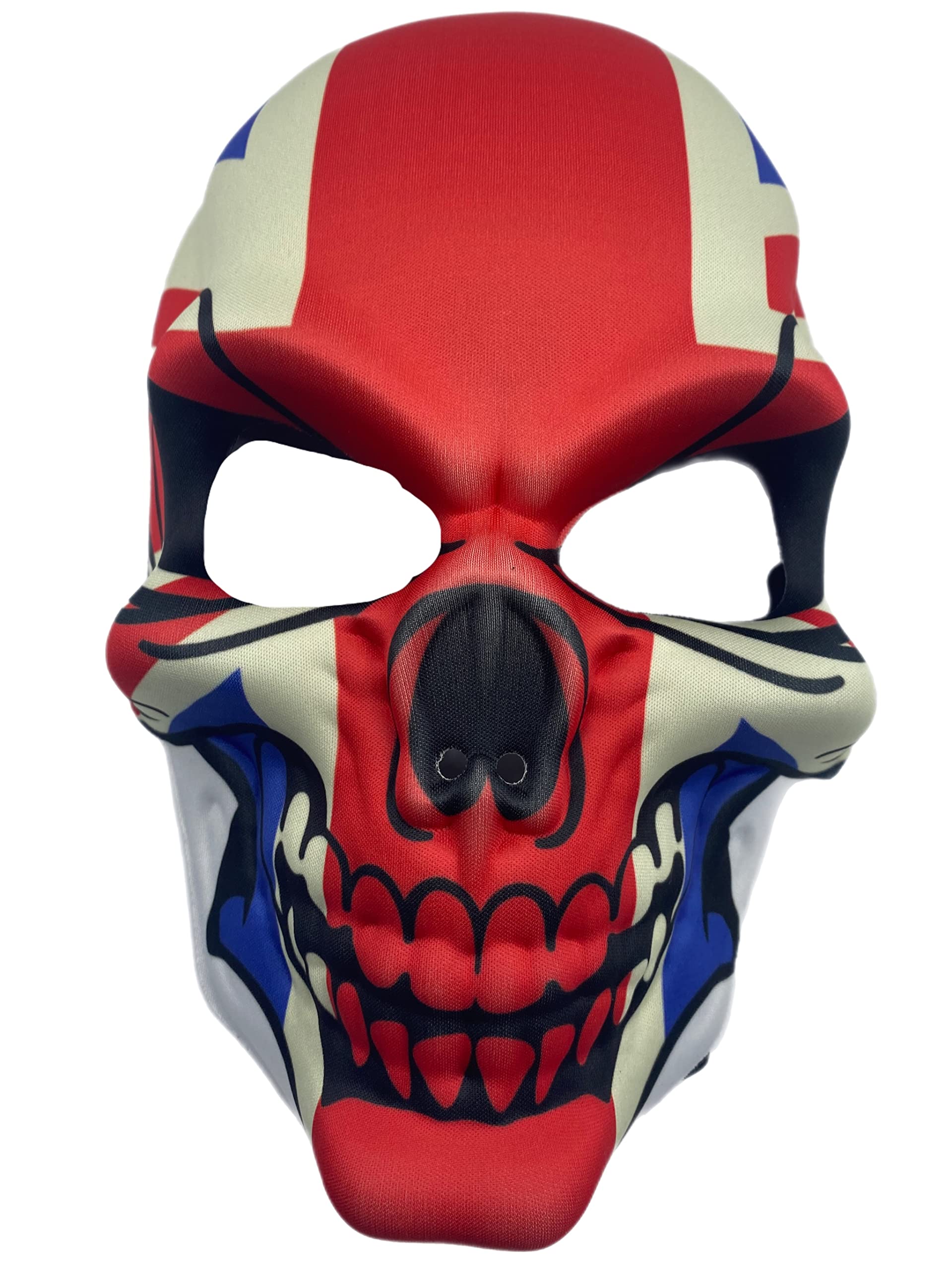 eBoutik - Halloween Horror Skeleton GB Mask - Horror Skull Face Mask – England, Union Jack, Great Britan Full Face Cover Mask Fancy Dress Accessories -Union Jac
