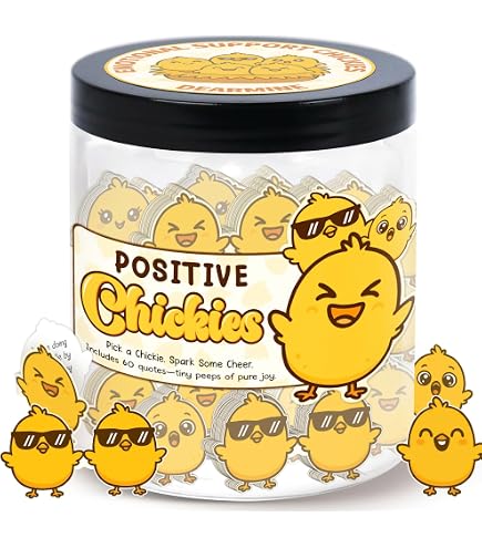 Amazon.com: DEARMINE Positive Chicken Nuggets Jar with 60