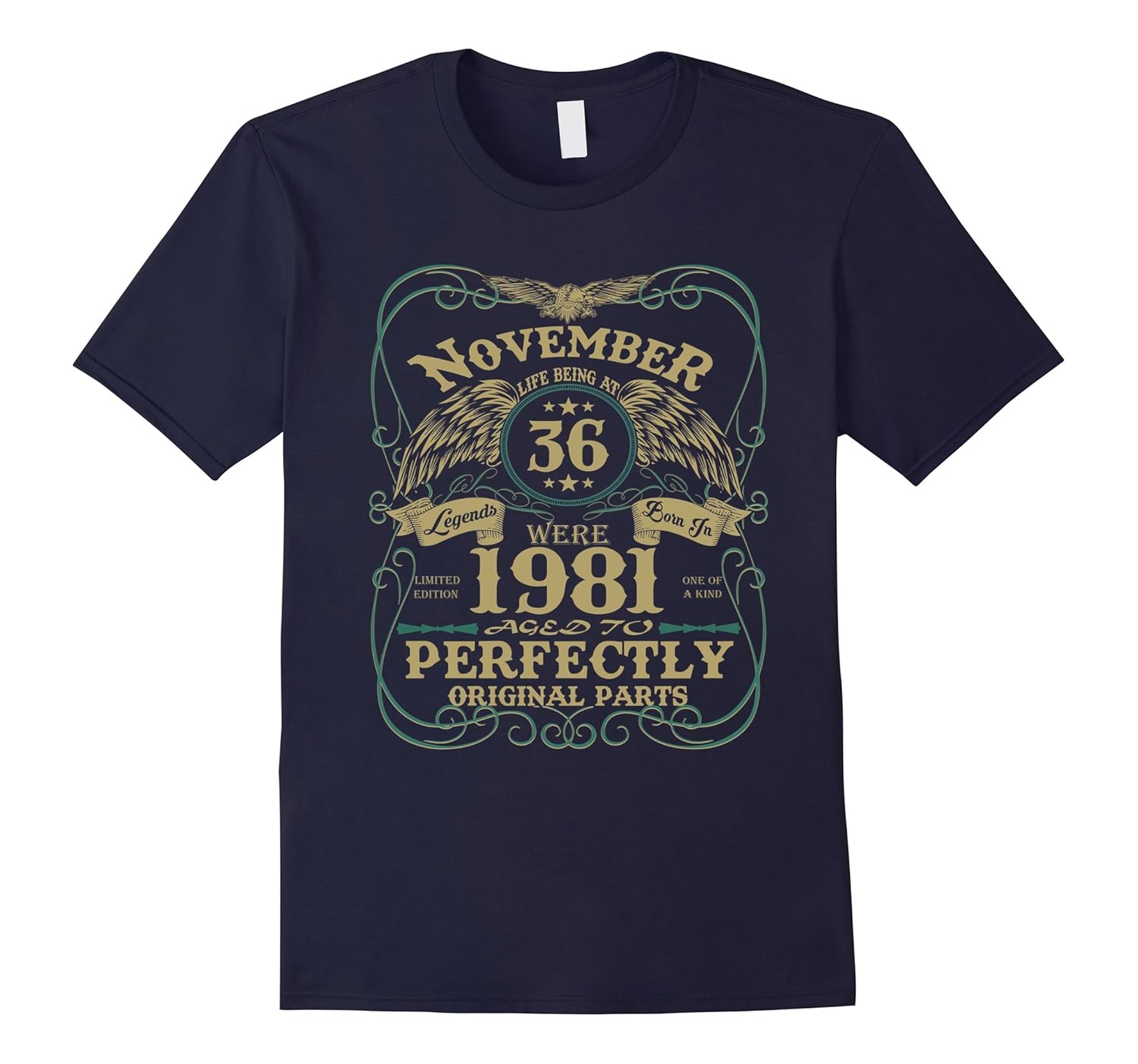 Legend November 1981 Vintage Gift Ideas 36th Birthday TShirt-Rose