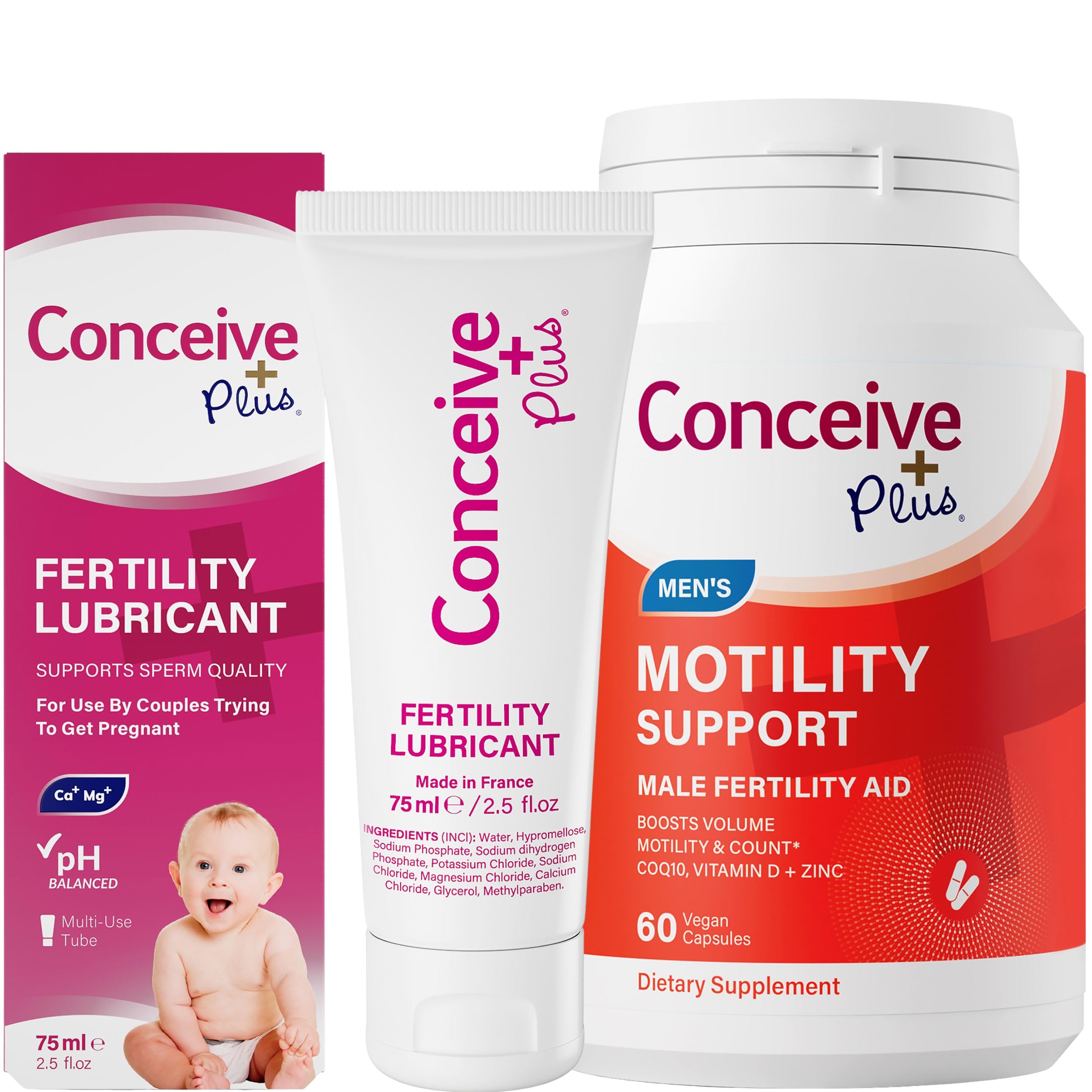 conceive plus fertility lubricant 75ml Conceive Plus Fertility Lubricant Tube + Applicators main image 0