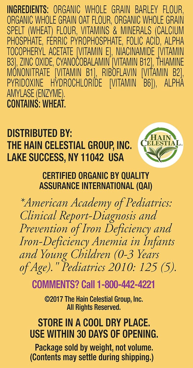 earth's best whole grain cereal organic