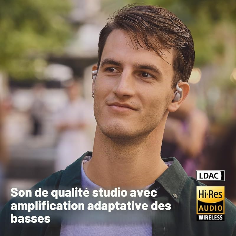 Sense Pro, Écouteurs à Oreilles Ouvertes sans Fil, Gris