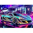 CEOVR Sports Car Diamond Art Kits for Adults, Car 5D DIY Full Drill Diamond Painting Dots Gem Art, Adult Crafts Kits Arts and Crafts, Wall Decor for Home Office 12x16inch