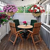 EEEkit 3Pcs 12 Inch Round Hanging Basket Liners Natural Coco Fiber view 7