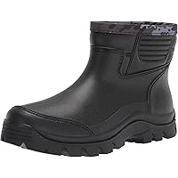 Gets Rain Boots for Mens Waterproof Light Rubber Ankle Boots for All Type of Weather
