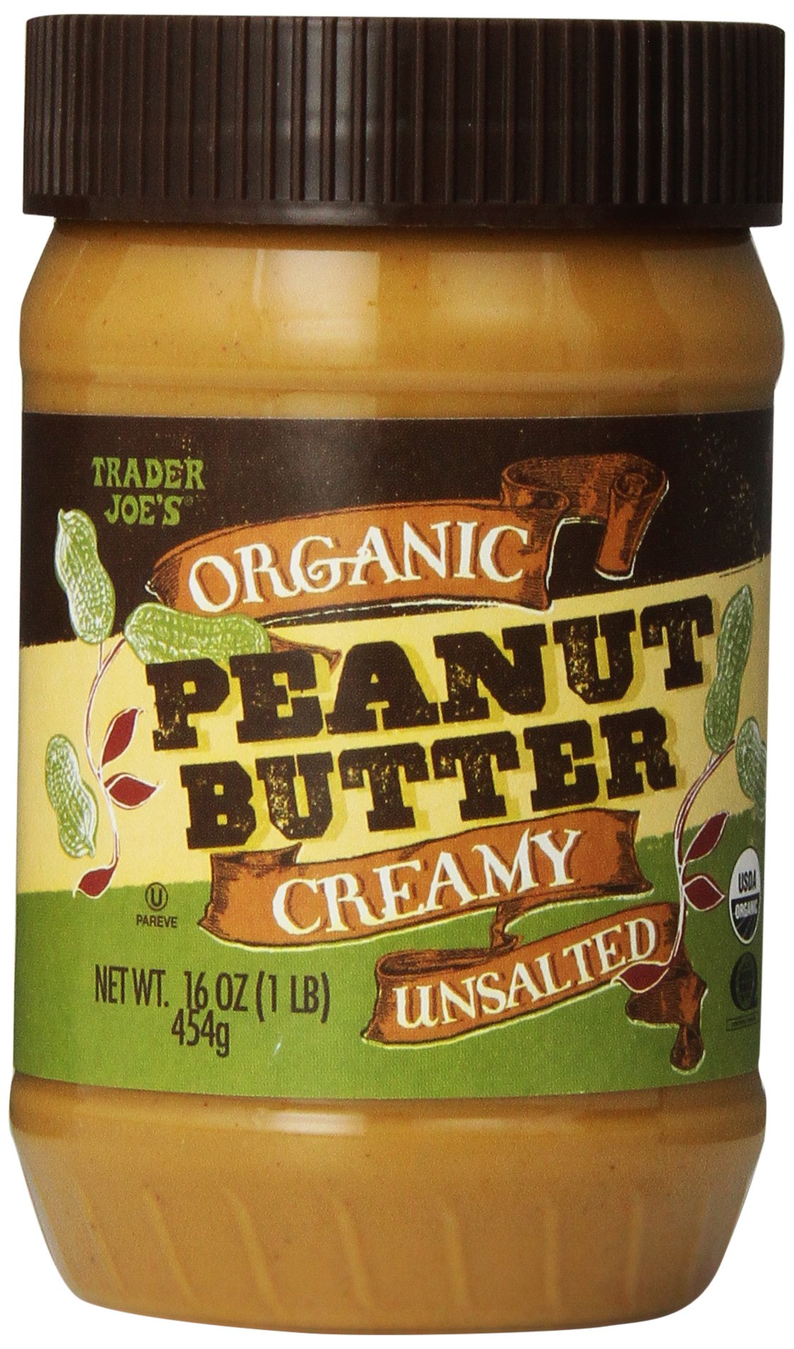 Trader Joe's Organic Peanut Butter Crunchy and Unsalted