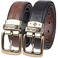 Columbia Men’s Two-In-One Reversible Casual Jeans Belt