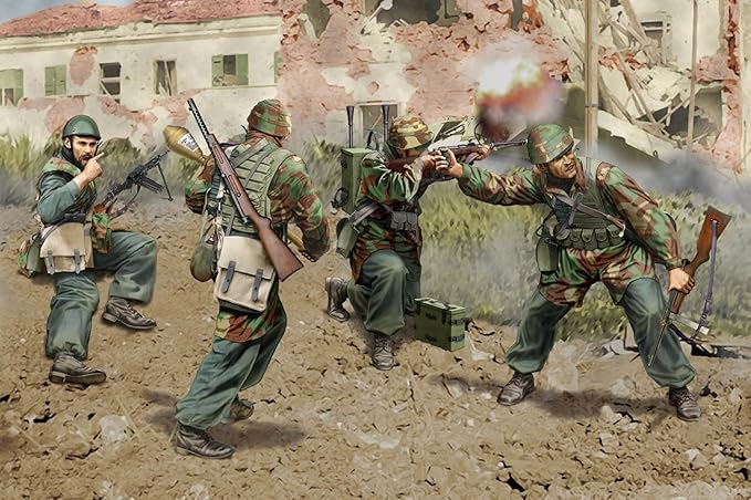 Amazon Dr6741 1 35 Ww Ii イタリア軍 空挺部隊 アンツィオ 1944 プラモデル 通販