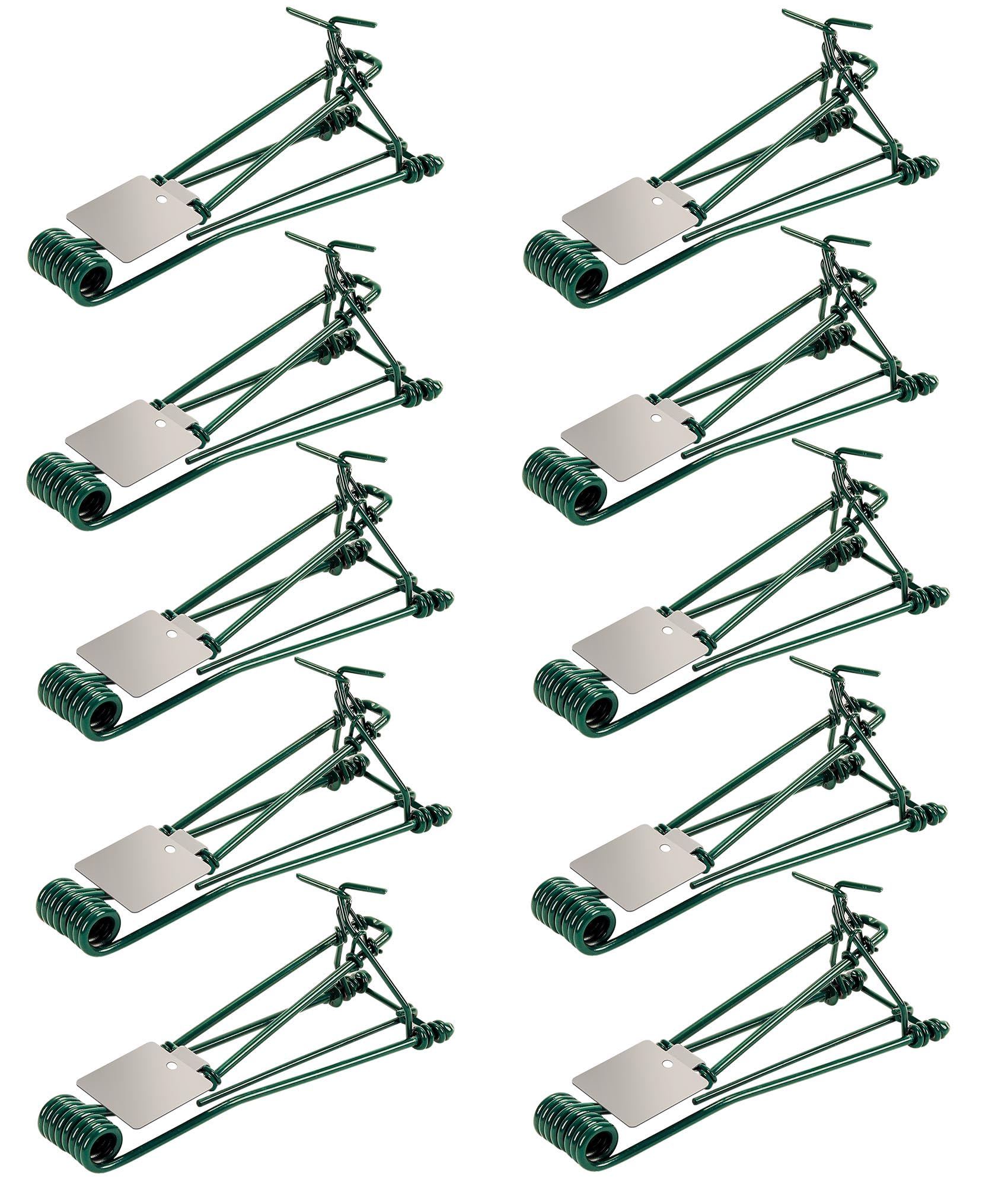 Photo 1 of 10 Pack Gopher Traps - Reusable Metal Gopher Trap, Easy Set Weather Proof Mole Vole Trap for Lawn Garden Farm Outdoor, Mole Traps