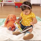 B. toys Coral Cutie Stuffed Bunny and Board Book Playset 12 Inch Plush view 2