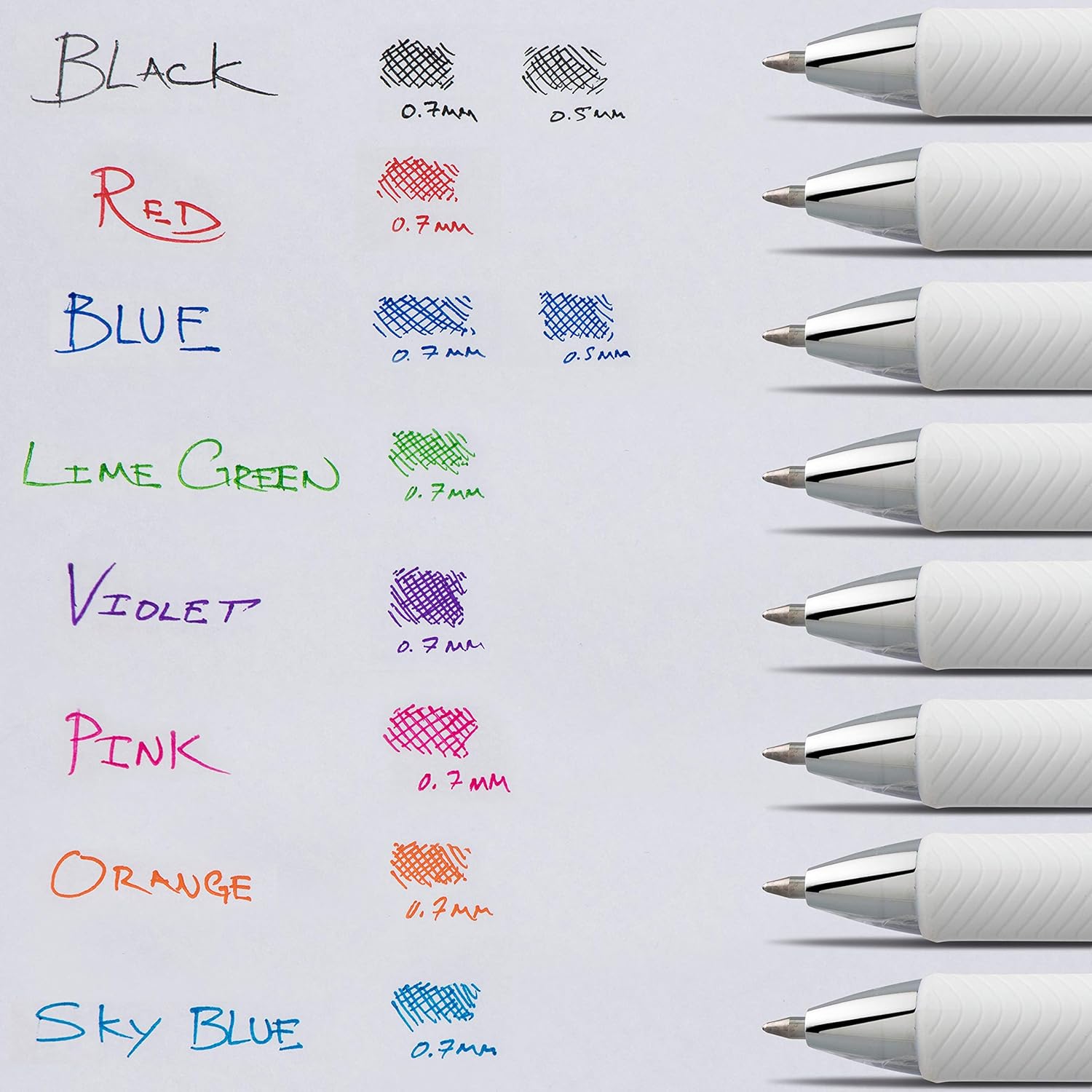 Pentel Gel Ink Pen, EnerGel Pearl RTX0.5mm, Fine Point, Needle Tip, Black Ink, Box of 12 (BLN75PW-A): Office Products