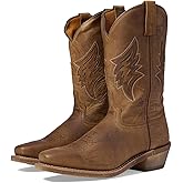 Laredo Mens Nico Embroidered Square Toe Pull On Casual Boots Mid Calf - Brown