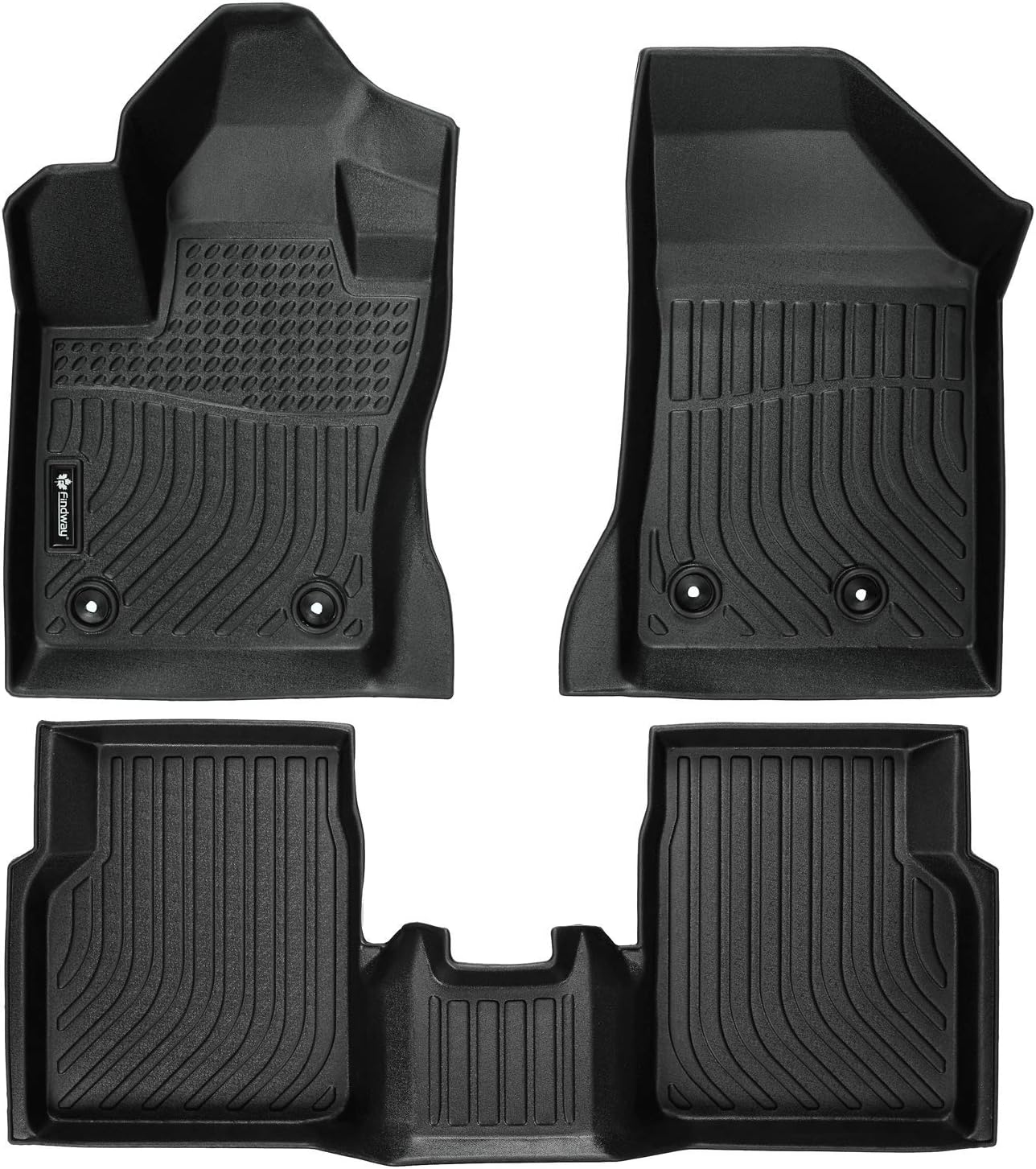 Findway F100 3D Car Floor Mat / Liner ( TPE Rubber) for Jeep Compass