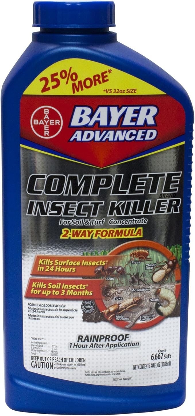 Amazon Com Bayer Advanced Complete Insect Killer Multiple Insects Imidacloprid 40 Oz Garden Outdoor