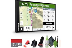 Garmin RV 795 GPS Navigator 7” High-Resolution Display, Custom RV Routing, Birdseye Satellite Imagery, Live Traffic & Weather, Parks Directory Bundle with 64GB Memory Card + More