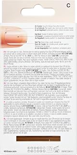 KISS Salon Acrylic Nude Graceful Medium Length Nails Set 28 Nails Glue File view 3