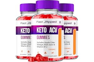 FUZE NATURALS (3 Pack) Fast Ripped Keto ACV Gummies, Fast Ripped Keto+ ACV Gummies Advanced Formula Apple Cider Vinegar Vitamin Supplement, Fast Ripped Keto Gummies +ACV 1000MG Maximum Strength Folate (180 Gummies)