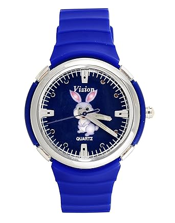 Vizion Analog Blue Dial (Bugs Bunny-The Crazy Rabbit) Cartoon Character Watch for Kids-8828-2-2