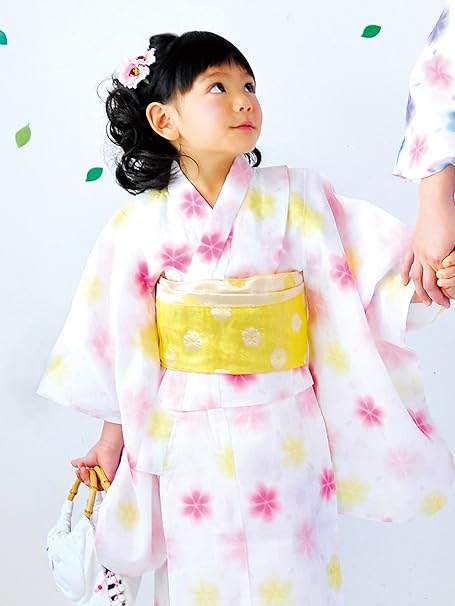 Amazon 式部浪漫 子供 浴衣 女の子 100ｃｍ 110cm 120cm 130cm