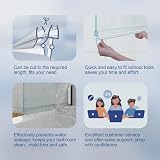 HNNHOME Shower Door Seal Strip for 6-8mm Glass, Up to 22mm Gap | Leak Protection view 6