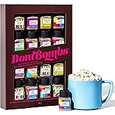 BomBombs, Hot Chocolate Mix Gift Set in Mini Bottles, Flavours Include Rocky Road, Pumpkin Pie, Chocolate Cherry, Peppermint 