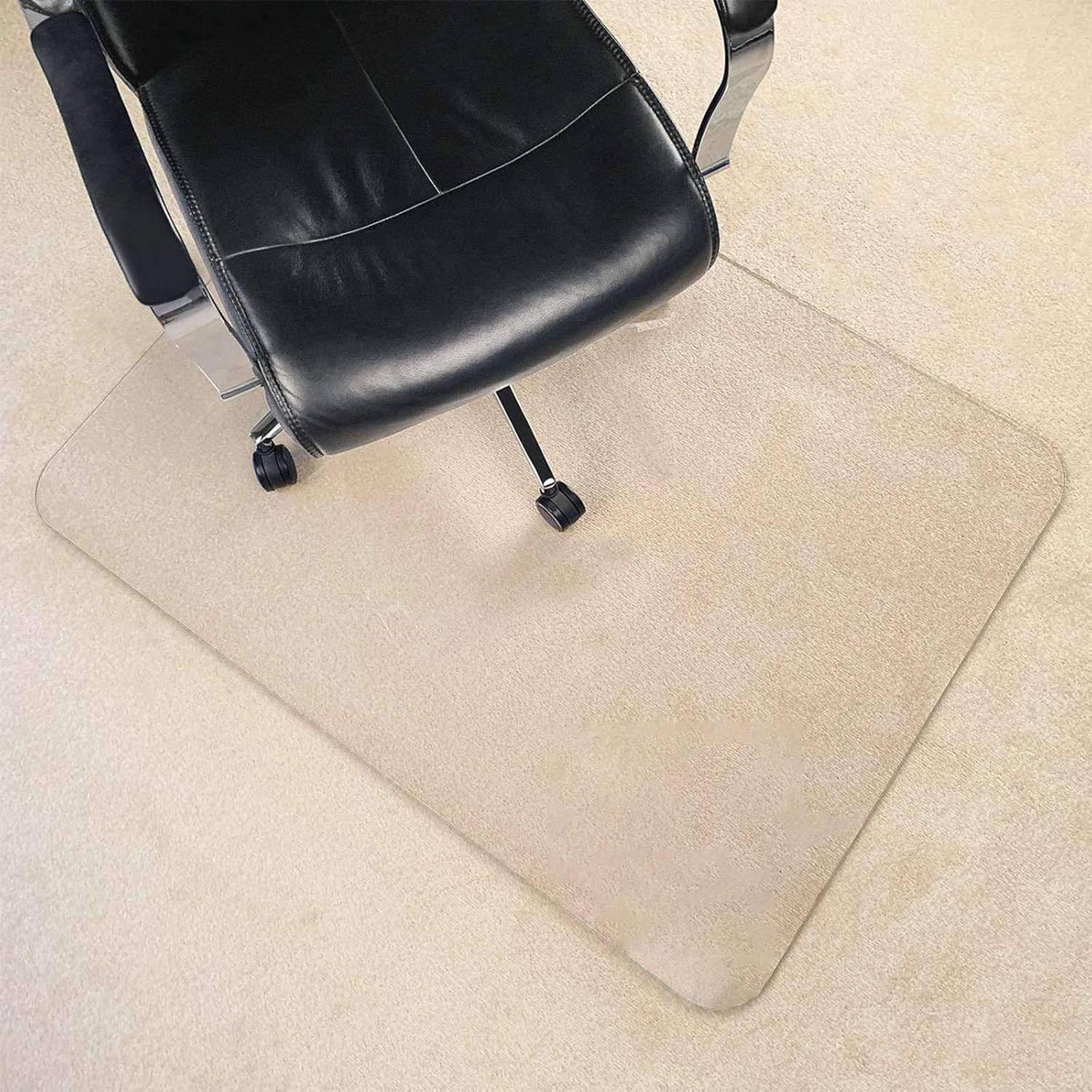 Transparente Alfombrilla para Silla, PVC Vinilo Plástico Antideslizante