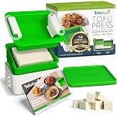 Tofuture Tofu Press | Patented Self-Contained | Vegan, Fits 8-16 oz Block | Mess-free tofu press. BPA-free polypropylene. Dis