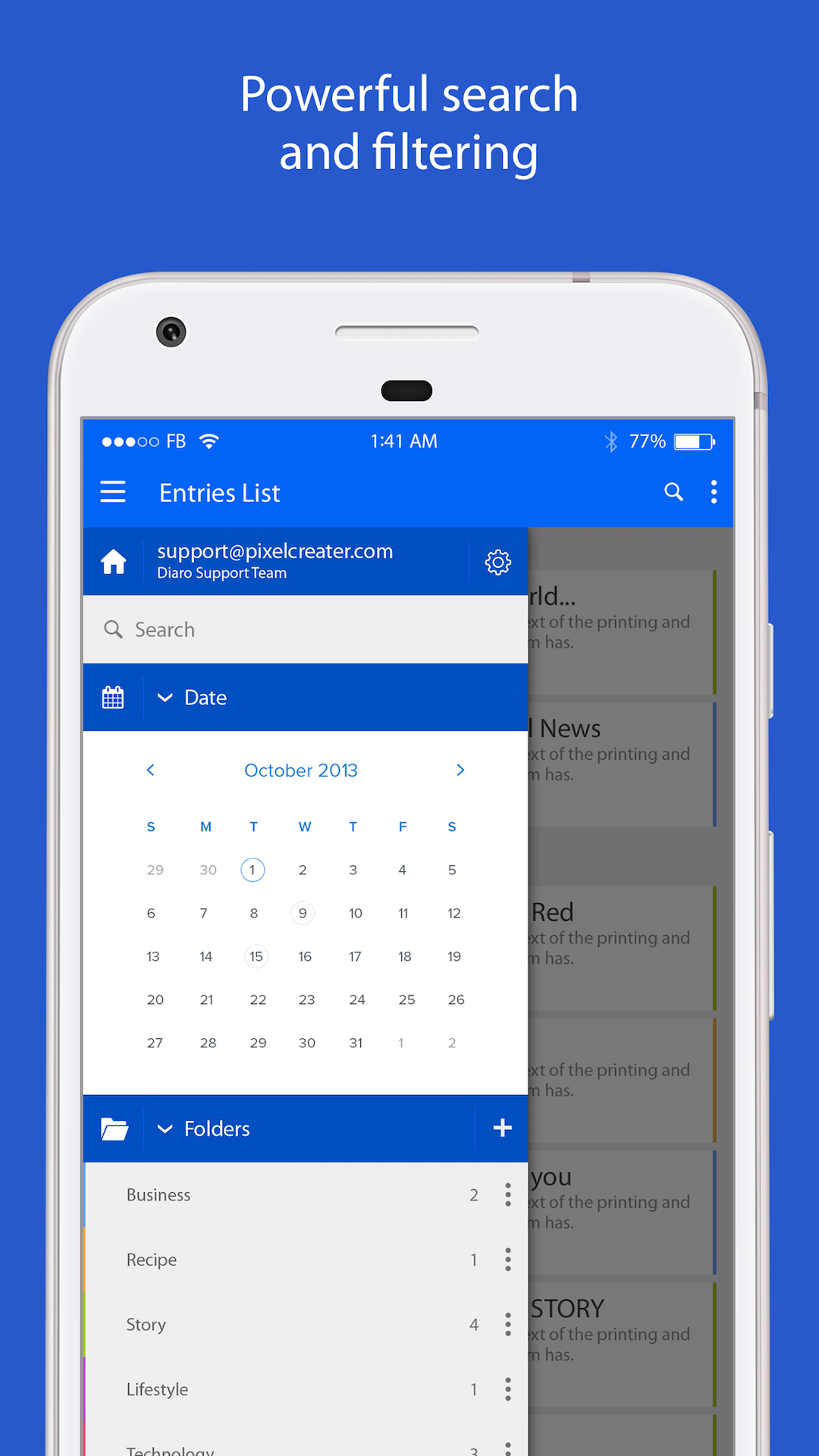 Diaro Diary, Journal, Notes, Mood for Android