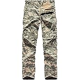 BACKBONE Mens Casual Street Fashion Camo Cargo Pants Army Combat Military BDU Pants Work Hunt Pants
