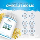 Nu U Nutrition Omega 3 Fish Oil 1000mg 365 Softgels High Strength view 6