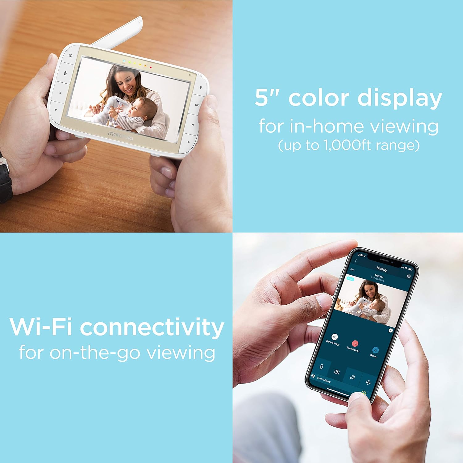 motorola mbp844connect wifi baby monitor