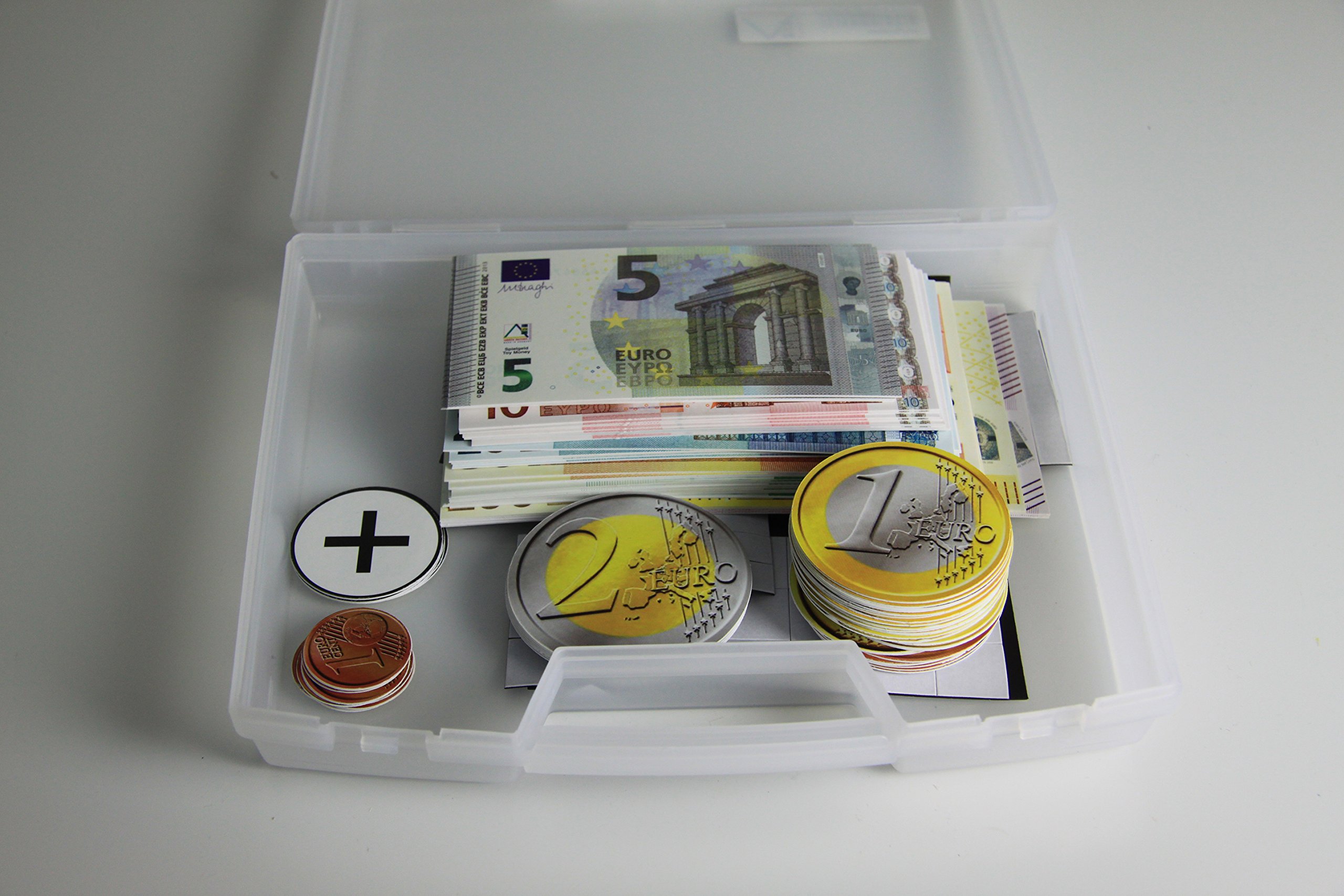 Euro - Calculation, Magic. 37 Notes / 57 Coins / 6 Numbers in case