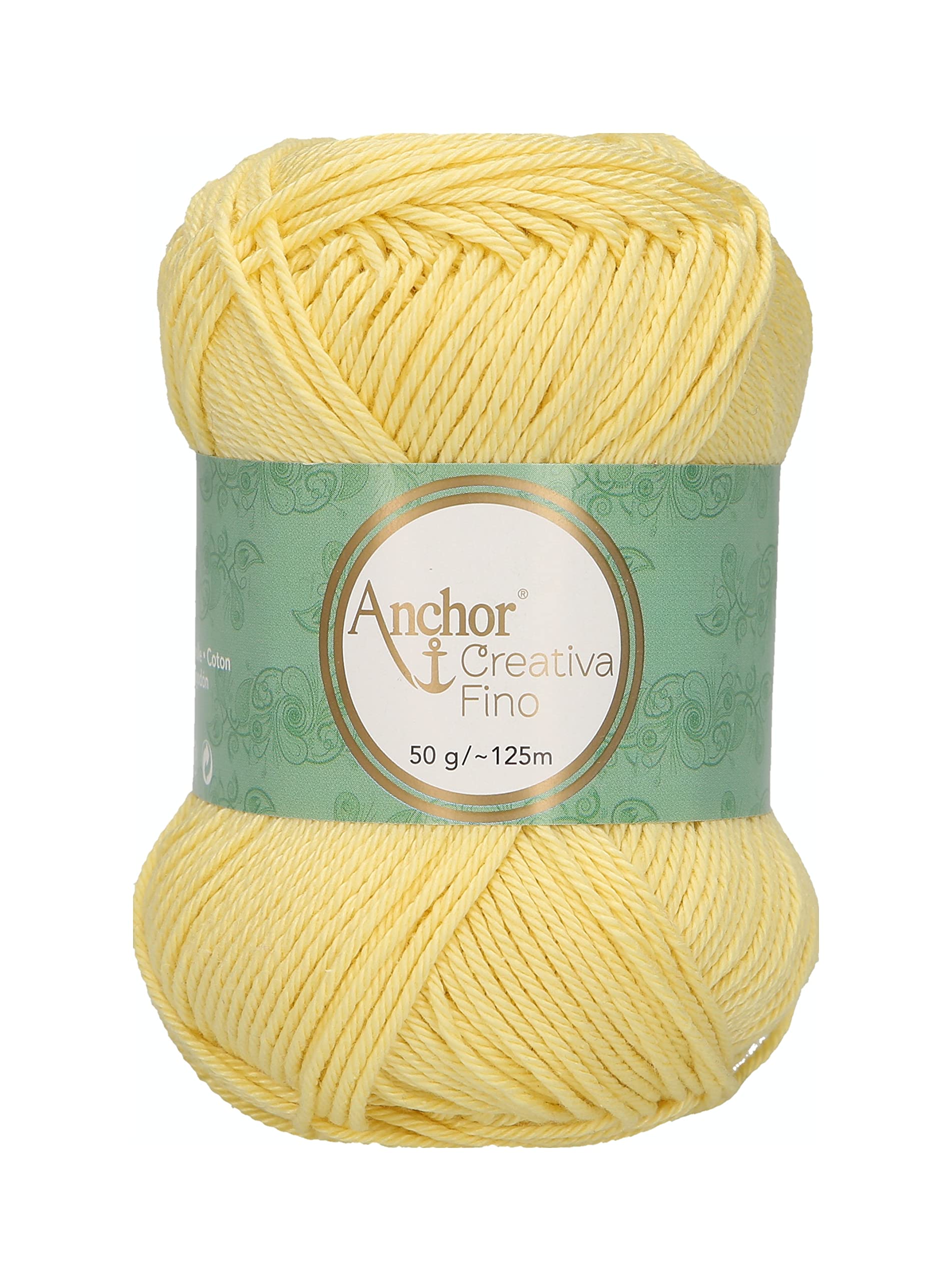 Anchor 4620004-00403 Crochet Yarn, 100% Cotton, 403, Thickness 4, 125 m, 53 g